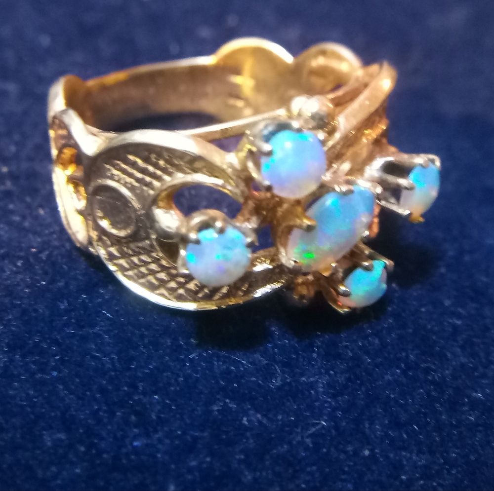 Gold Opal Ring